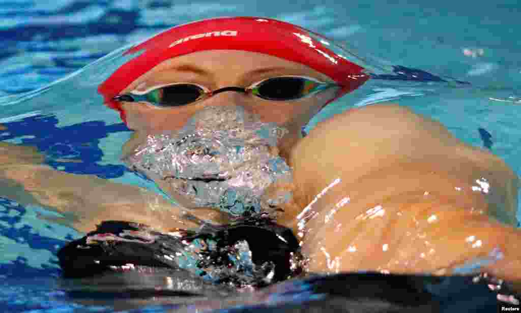 Siobhan Marie O&#39;Connor of England competes during the women&#39;s 200m individual medley final during the Gold Coast 2018 Commonwealth Games at the Optus Aquatic Centre in the Gold Coast, Australia.