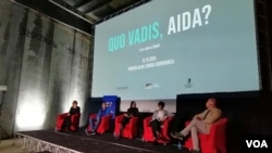 ARHIVA- Projekcija filma "Quo vadis, Aida?" prikazan u bivšoj Fabrici akumulatora u Potočarima