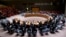 미국 뉴욕의 유엔본부에서 열린 안보리 회의. (자료사진)