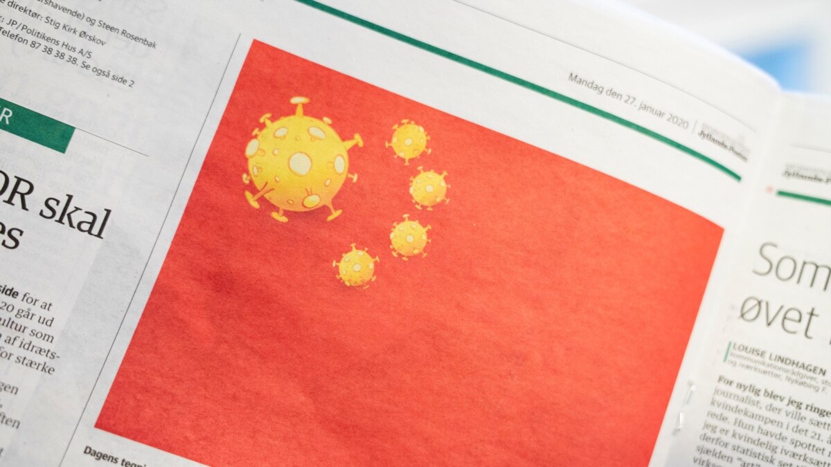 Trung Quốc giận dữ vì báo Ðan Mạch vẽ virus Corona lên cờ của họ