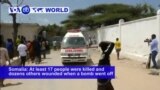 VOA60 World PM - Somalia Car Bombing Kills at Least 17