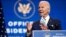 លោក Joe Biden ដែល​ត្រូវ​គេ​ព្យាករណ៍​ថា​ជា​ប្រធានាធិបតី​ជាប់​ឆ្នោត​របស់​សហរដ្ឋ​អាមេរិក ថ្លែងនៅក្នុងសន្និសីទមួយនៅទីក្រុង Wilmington រដ្ឋ Delaware កាលពីថ្ងៃទី១៦ ខែវិច្ឆិកា ឆ្នាំ២០២០។