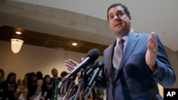 House Intelligence Committee Chairman Devin Nunes announces he will hold an open hearing on March 20 to investigate alleged Russian interference in the 2016 election, on Capitol Hill in Washington, March 7, 2017. 