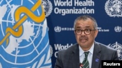 Direktur Jenderal WHO Tedros Adhanom Ghebreyesus berbicara di Jenewa, Swiss (foto: dok). 