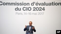 Patrick Baumann, président de la commission d'évaluation pour les Jeux olympiques de 2024 à Paris, le 14 mai 2017.