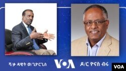 ሻለቃ ዳዊት ወልደጊዮርጊስ እና ዶ/ር ዮናስ ብሩ