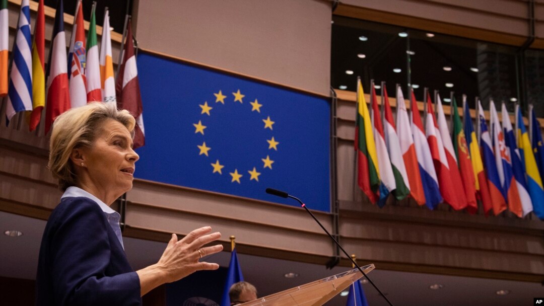 Umukuru w'Umuryango w'Ubumwe bwa Buraya Ursula von der Leyen 