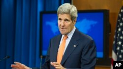 El secretario de Estado, John Kerry, durante la presentación del informe anual sobre Derechos Humanos, este jueves, 25 de junio de 2015.