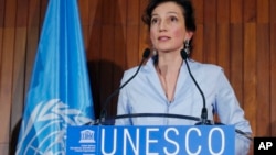 La francesa Audrey Azoulay, directora de la UNESCO dijo que "lamenta profundamente" la salida de Israel del organismo internacional.