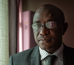 Dr. Ousmane Gueye, director of Senegal's National Service of Education and Health Information, is seen at the Ministry of Health in Dakar, Jan. 28, 2020. (Annika Hammerschlag/VOA)