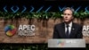 U.S. Secretary of State Antony Blinken speaks at a summit discussion during the Asia-Pacific Economic Cooperation (APEC) summit, in Lima, Peru November 15, 2024.