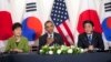 Obama Adakan Perundingan dengan Jepang dan Korea Selatan