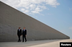 U.S. President Barack Obama and Argentina's President Mauricio Macri visit the Parque de la Memoria (Remembrance Park) where they will honor victims of Argentina's Dirty War on the 40th anniversary of the 1976 coup that initiated that period of military r