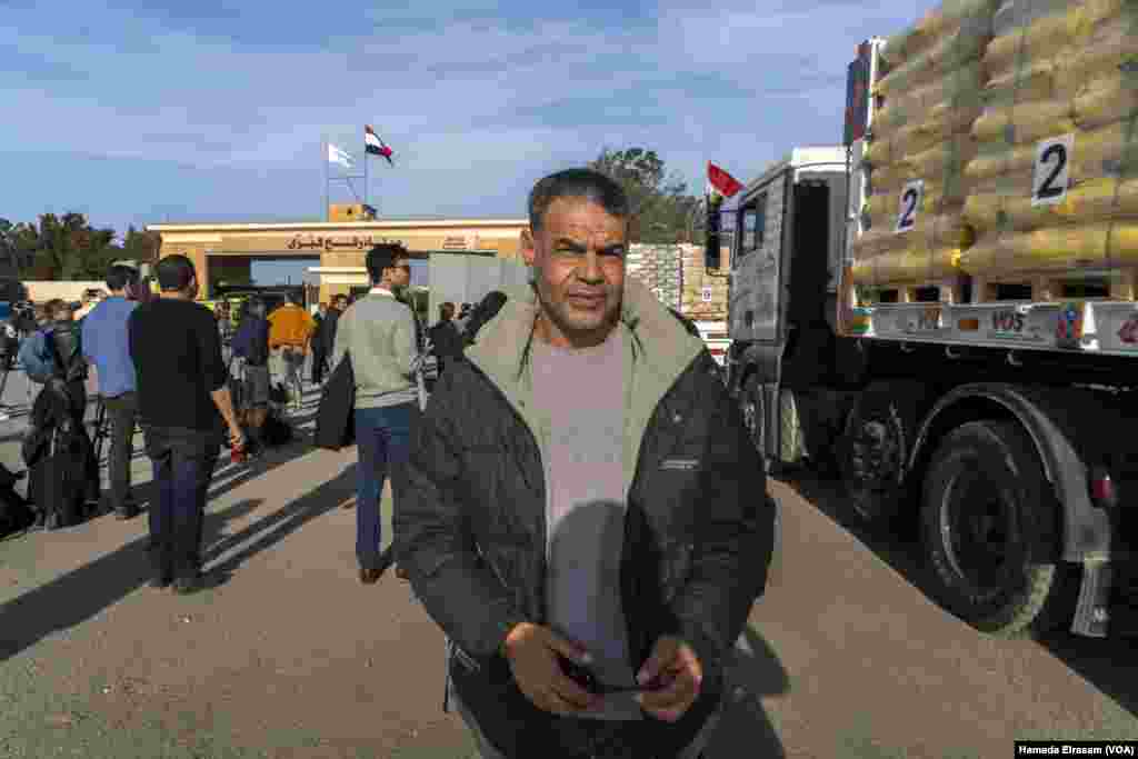 Abu Sanad, a team leader from the Egyptian-owned Organi Group, oversees crossings via Rafah to Gaza. &ldquo;We prepare the trucks in coordination with the Israelis,&rdquo; he says. &ldquo;Today, they allowed everyone on the list through.&rdquo;