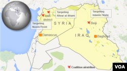 Coalition airstrikes in Iraq and Syria