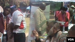 Stephen Chifunyise at the Zimbabwe International Book Fair.