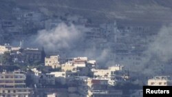 忠於敘利亞總統阿薩德的部隊炮轟大馬士革週邊地區