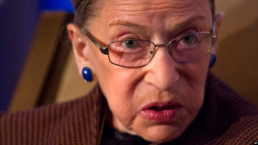 Phó Chánh án Tòa án tối cao Hoa Kỳ Ruth Bader Ginsburg.