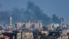 A picture taken from Rafah shows smoke billowing over Khan Yunis in the southern Gaza Strip during Israeli bombardment on December 30, 2023, as battles between the Palestinian Hamas movement and Israel continue. (Photo by AFP)