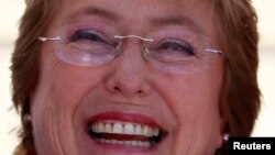 ທ່ານນາງ Michelle Bachelet ຜູ້ສະໝັກເລືອກຕັ້ງປະທານທິບໍດີ
ໃນປະເທດ Chile