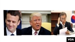 Trump macron moon