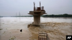 La inundación del Río Yamuna, en Nueva Delhi, India, el 11 de julio de 2023.