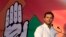 India’s ruling Congress party vice president Rahul Gandhi, addresses an election campaign rally in Allahabad, in the northern Indian state of Uttar Pradesh, India, May 5, 2014.