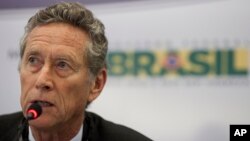 File - Olivier Blanchard, research chief at the IMF, speaks at the Managing Capital Flows in Emerging Markets conference in Rio de Janeiro, Brazil.