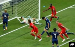 APTOPIX Russia Soccer WCup Belgium Japan