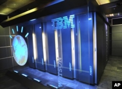 FILE - The IBM computer system known as Watson is seen at IBM's T.J. Watson research center in Yorktown Heights, New York, Jan.13, 2011.
