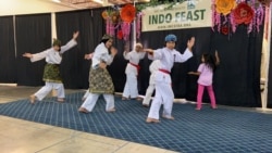 Pertunjukan pencak silat di acara Indo Feast Halal Festival di San Jose, California (dok: Ake Pangestuti)