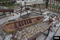 The U.S dropped more than 2 million tons of ordnance in Laos while at war with neighboring Vietnam. (D. de Carteret for VOA)