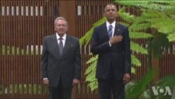 奥巴马与古巴领导人会晤