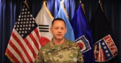 주한미군 대변인인 리 피터스 대령이 VOA와 인터뷰했다.