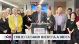 Exilio cubano cuestiona medidas de Biden sobre Cuba