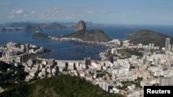 Vue panoramique de Rio de Janeiro où se tiennent les Jeux Olympiques.