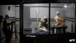 Le centre de traitement d'Ebola de MSF à Butembo en RDC le 3 novembre 2018.