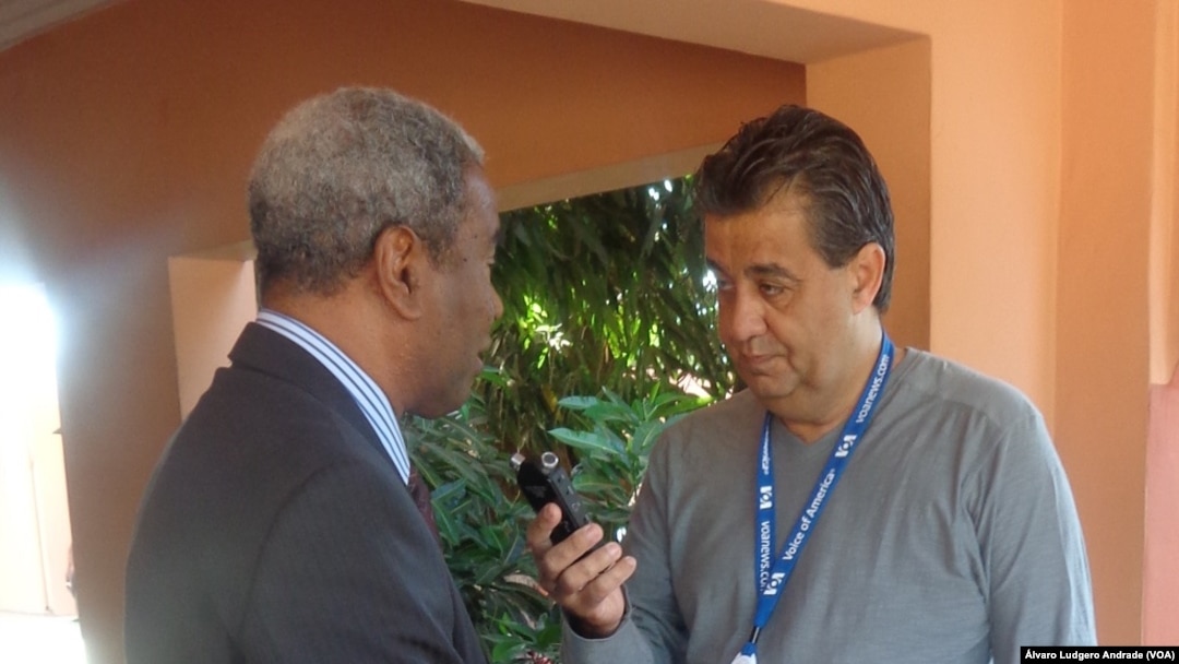 António Mascarenhas Monteiro, em conversa com a VOA, Abril de 2014 em Bissau