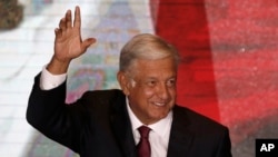 Andrés Manuel López Obrador fue elegido presidente de México el 1 de julio de 2018.