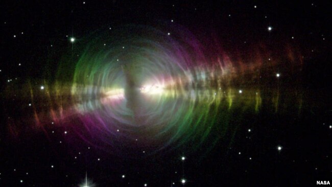 This image taken by the Advanced Camera for Surveys on the Hubble Space Telescope shows thick space dust produced by stars around the preplanetary Egg Nebula. (Image credit: NASA, W. Sparks - STScI - and R. Sahai - JPL)