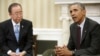 موسمیاتی تبدیلی: بچاؤ کی حکمت عملی، بان اوباما ملاقات