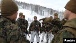 Морские пехотинцы США на границе Норвегии с Россией