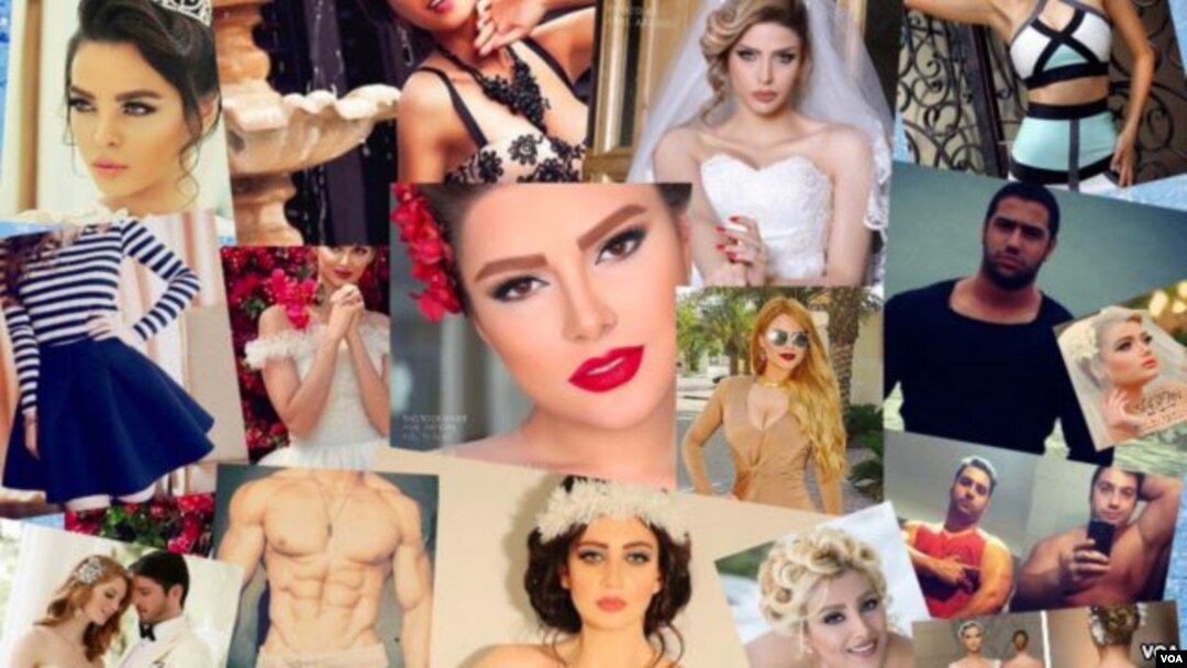 Gambar para model perempuan Iran yang mengunggah foto mereka ke dunia maya tanpa mengenakan penutup kepala (foto: dok).