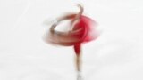 Estonia's Niina Petrokina performs during the women's short program competition at the Figure Skating Road to 26 Trophy in Milan, Italy, Feb. 19, 2025. 