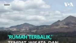 Atraksi 'Rumah Terbalik' Hibur Warga Jenuh di Kolombia