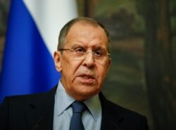 FILE - Russian Foreign Minister Sergey Lavrov attends a news conference in Moscow, Russia, April 16, 2021.