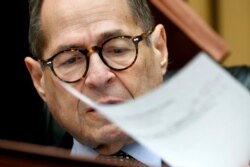 House Judiciary Committee chairman Rep. Jerrold Nadler of N.Y., turns a paper as he gives an opening statement, before Corey Lewandowski, former campaign manager for President Donald Trump, testifies to the House Judiciary Committee, Sept. 17, 2019.