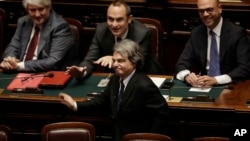 FILE - Renato Brunetta, lower house leader of Forza Italia.