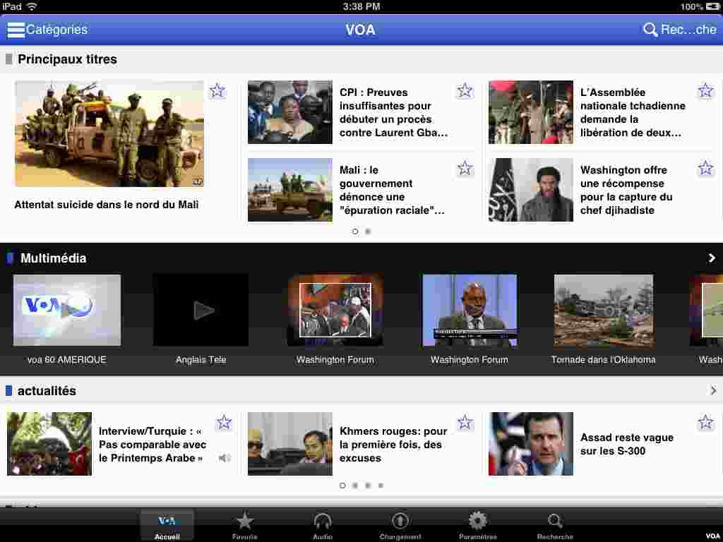 VOA Mobile apps - French