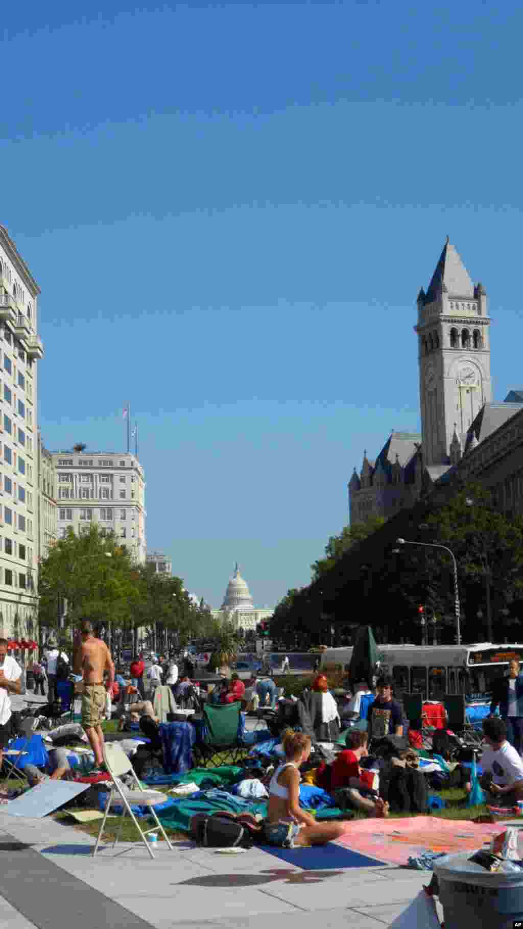 准备“占领华盛顿”的民众